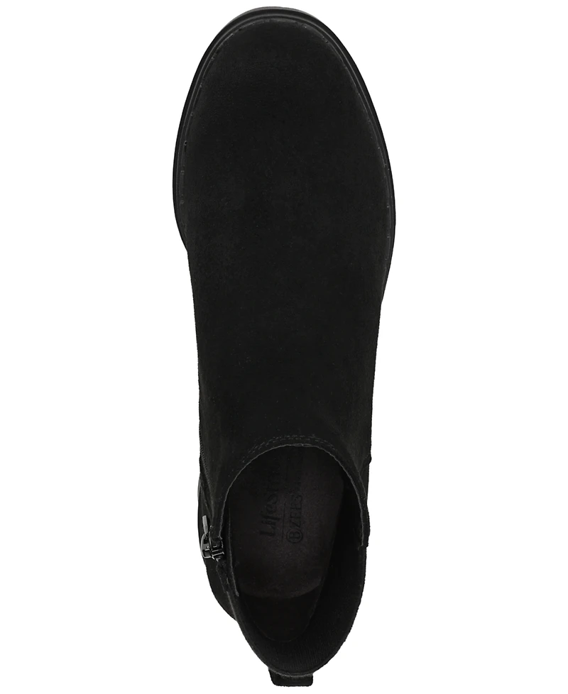 LifeStride Women's Dubliner Wedge Zip Short Boots