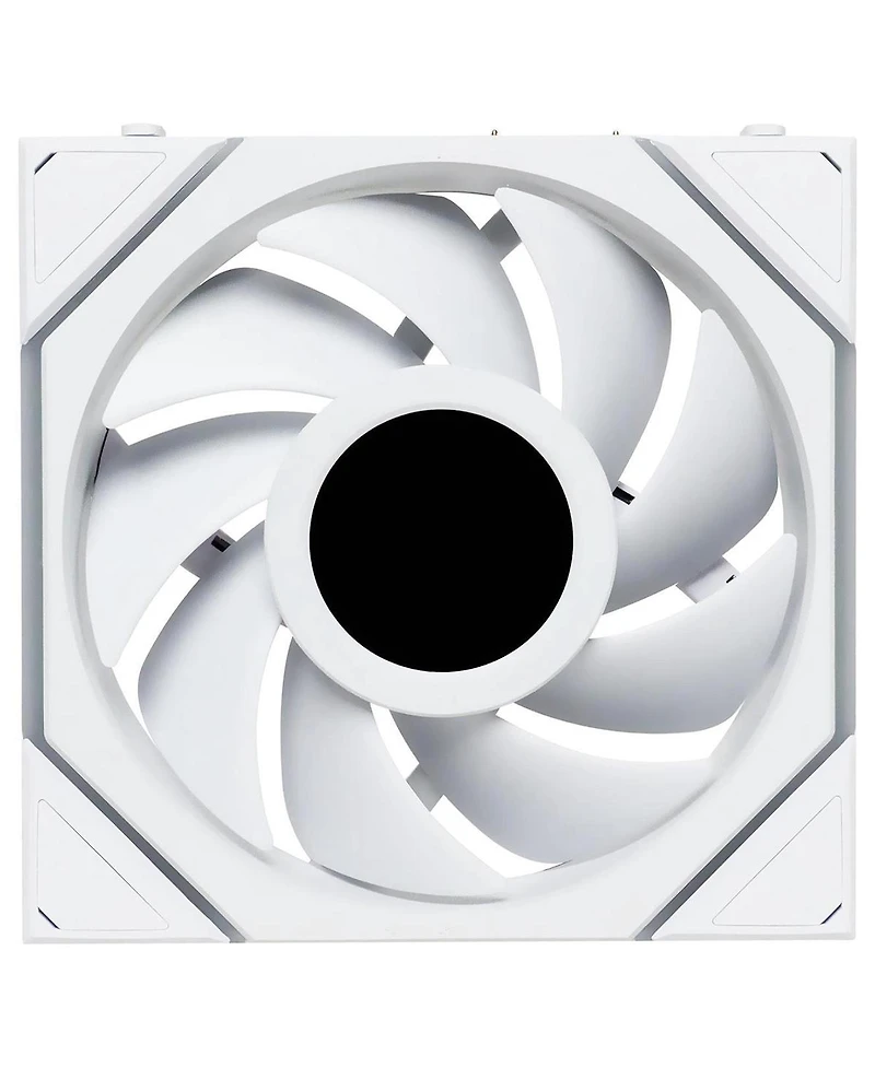 Lian-Li Uni Fan Tl Wireless 1.6" Lcd 120mm Argb Case Fan with Controller, White, 3-Pack
