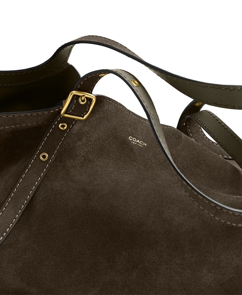 Coach Women's Suede Gramercy Medium Tote Bag