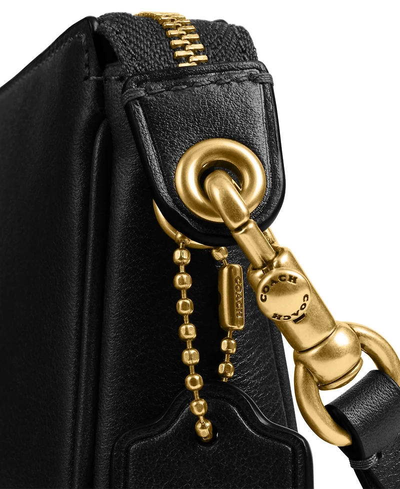 Coach Plaza Small Leather Shoulder Bag