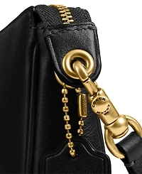 Coach Plaza Small Leather Shoulder Bag