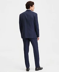 Michael Kors Mens Classic Fit Navy Pinstripe Double Breasted Suit Separates