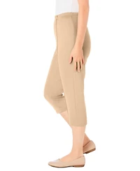 Woman Within Plus The Hassle-Free Soft Knit Capri