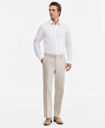 Michael Kors Men's Classic-Fit Tan Texture Suit Separate Pants