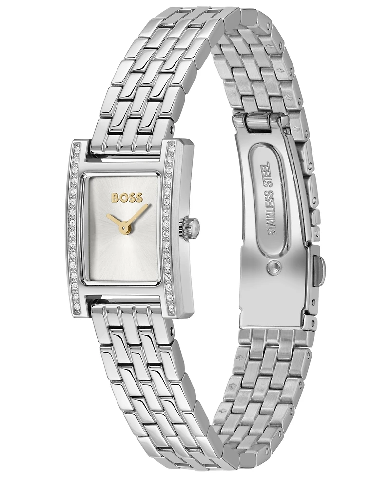 Hugo Boss Women's Lucy Precious Quartz Basic Mini Stainless Steel Watch, 18.50mm