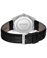 Hugo Boss Men's Principle Master Quartz Multifunction Calfskin Watch