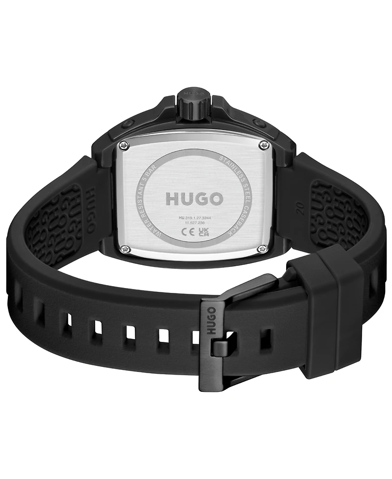 Hugo Boss Men's Hugo Id Quartz Basic Calendar Silicone Watch