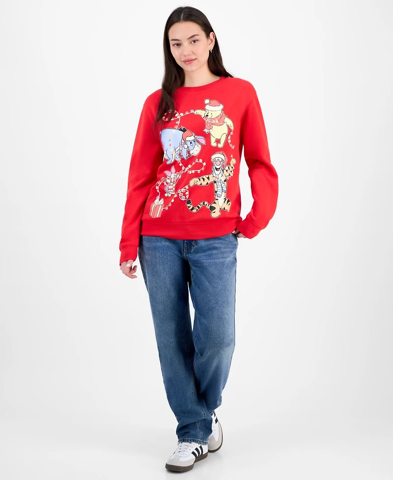 Disney Juniors' Winnie the Pooh Holiday Graphic Sweatshirt