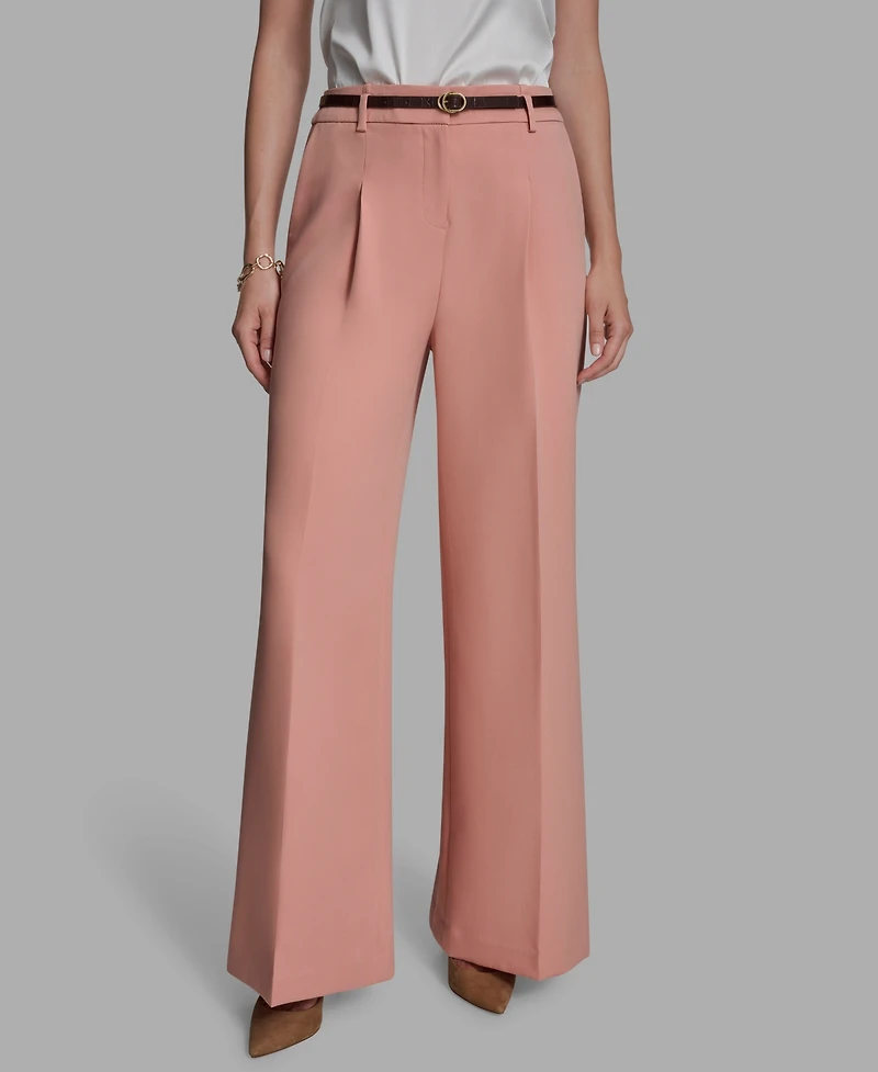 Bcbg Women's Pleated Wide Leg Pants