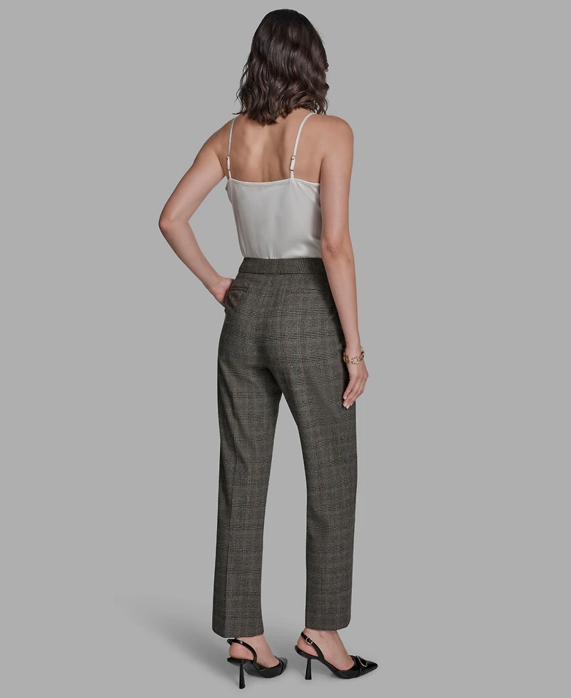 Bcbg Women's Pleated Wide Leg Full Length Pants