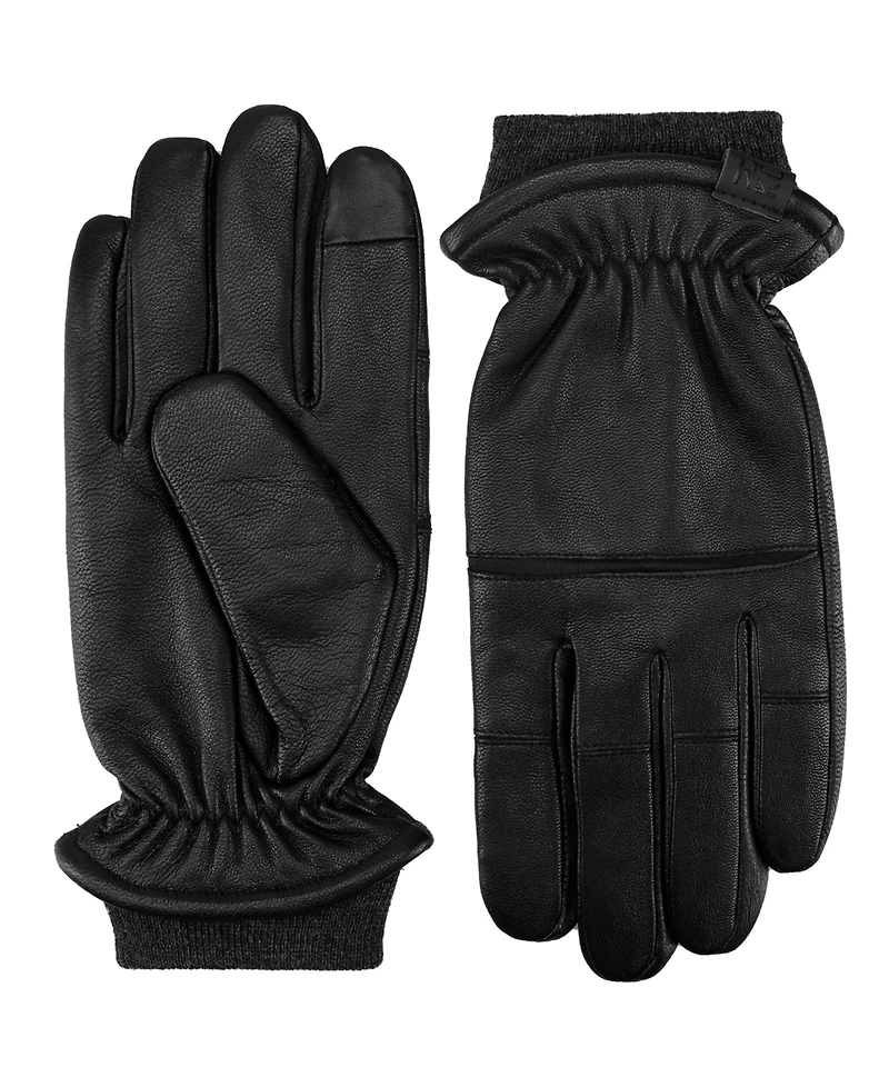 Kenneth Cole Reaction Men's Touchscreen Stretch Knuckles Gloves