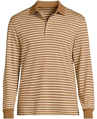 Lands' End Men's Long Sleeve Cotton Supima Polo Shirt