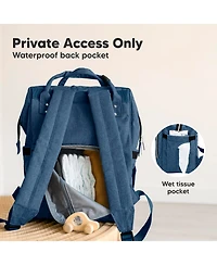 KeaBabies Original Diaper Bag Backpack, Multi-Functional Baby Bags with Changing Pad