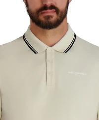 Karl Lagerfeld Paris Men's Spread Collar T-Shirt