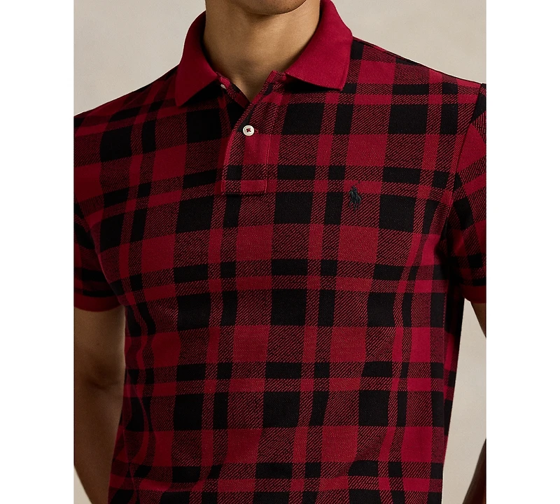 Polo Ralph Lauren Men's Holiday Short Sleeve Polo Shirt - Edged Overcheck