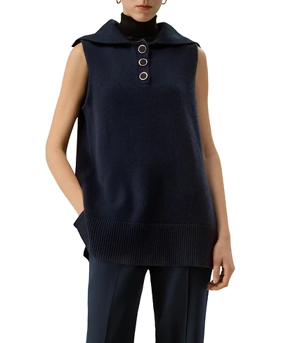 Lilysilk Vintage-Inspired Sailor Collar Top