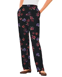 Woman Within Plus 7-Day Knit Straight Leg Pant