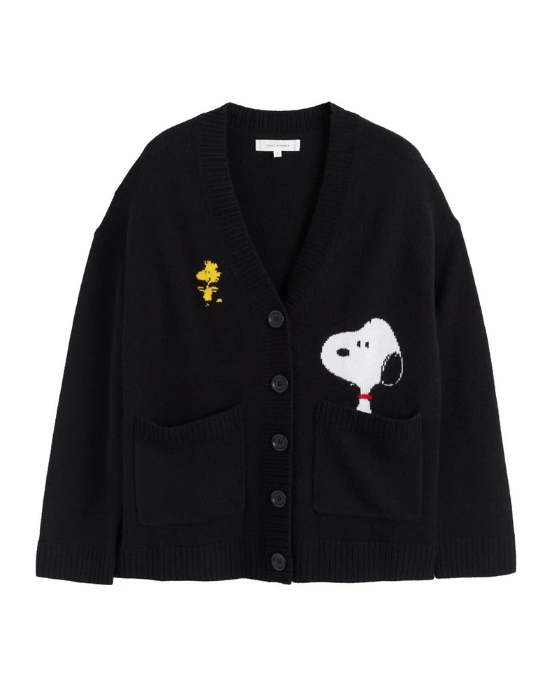 Chinti & Parker Women's Wool-Cashmere Peek Pocket Cardigan