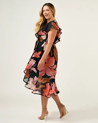 Estelle Plus Size Elena Wrap Front Dress