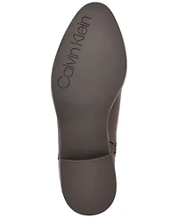 Calvin Klein Women's Dhara Logo Strap Block Heel Booties