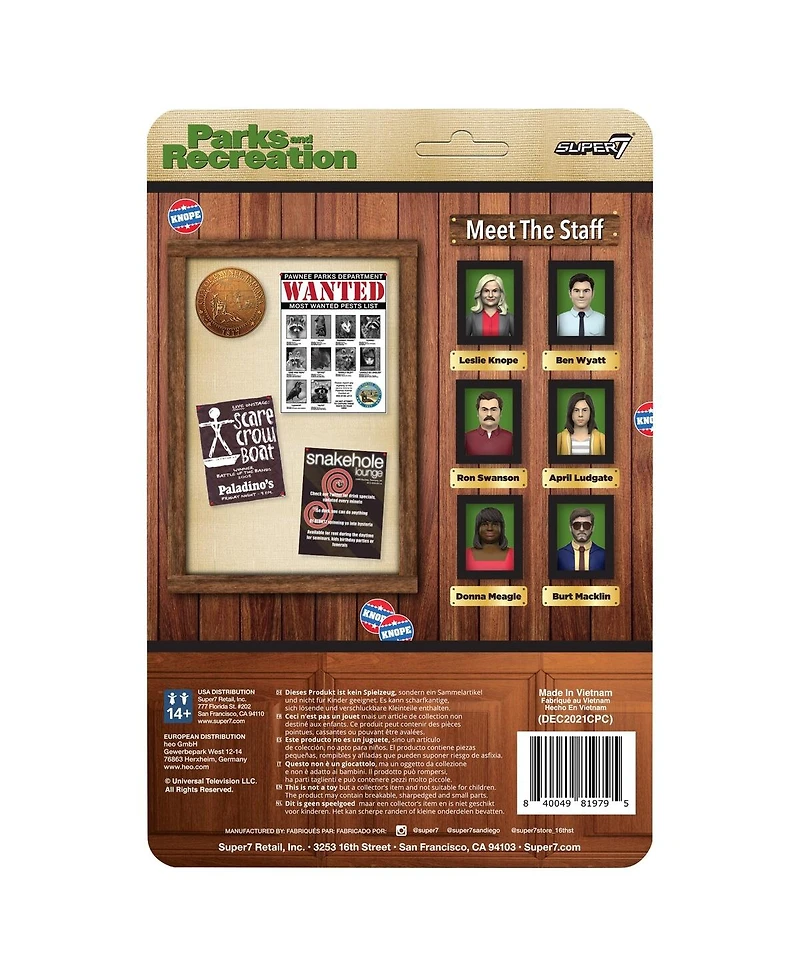 Super7 Leslie Knope Parks and Recreation ReAction Figure