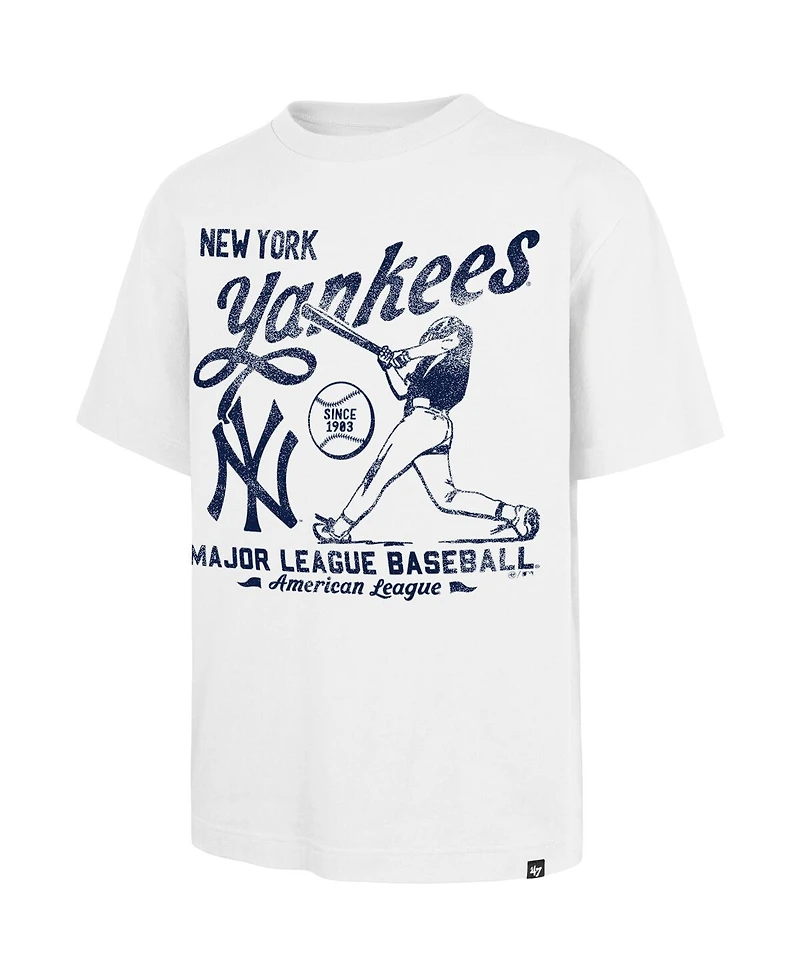 '47 Brand Men's White New York Yankees Regional Batter Foundation T-Shirt