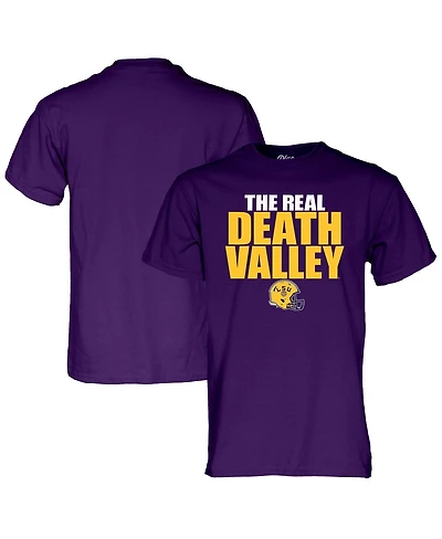 Blue 84 Men's and Women's Purple Lsu Tigers The Real Death Valley T-Shirt