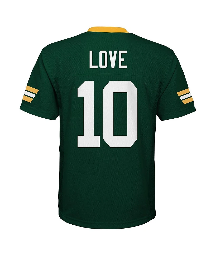 Outerstuff Preschool Jordan Love Green Bay Packers Replica Player Jersey