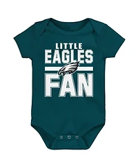 Outerstuff Newborn 3-Piece Philadelphia Eagles Little Tike Bodysuit Set