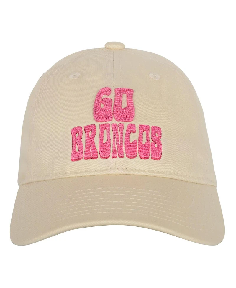 Outerstuff Big Girls Cream Denver Broncos Blitz Adjustable Hat