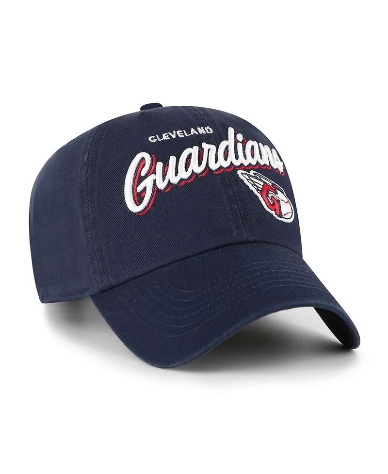 '47 Brand Women's Navy Cleveland Guardians Ariana Clean Up Adjustable Hat
