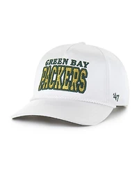 '47 Brand Women's White Green Bay Packers Outspoken Hitch Adjustable Hat