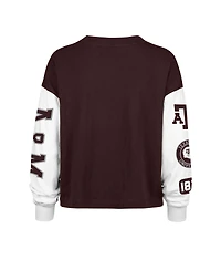 '47 Brand Women's Maroon Texas A&M Aggies Sydney Long Sleeve T-Shirt