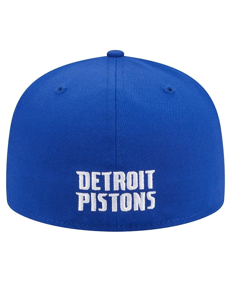 New Era Men's Blue Detroit Pistons Deceptor 59FIFTY Fitted Hat