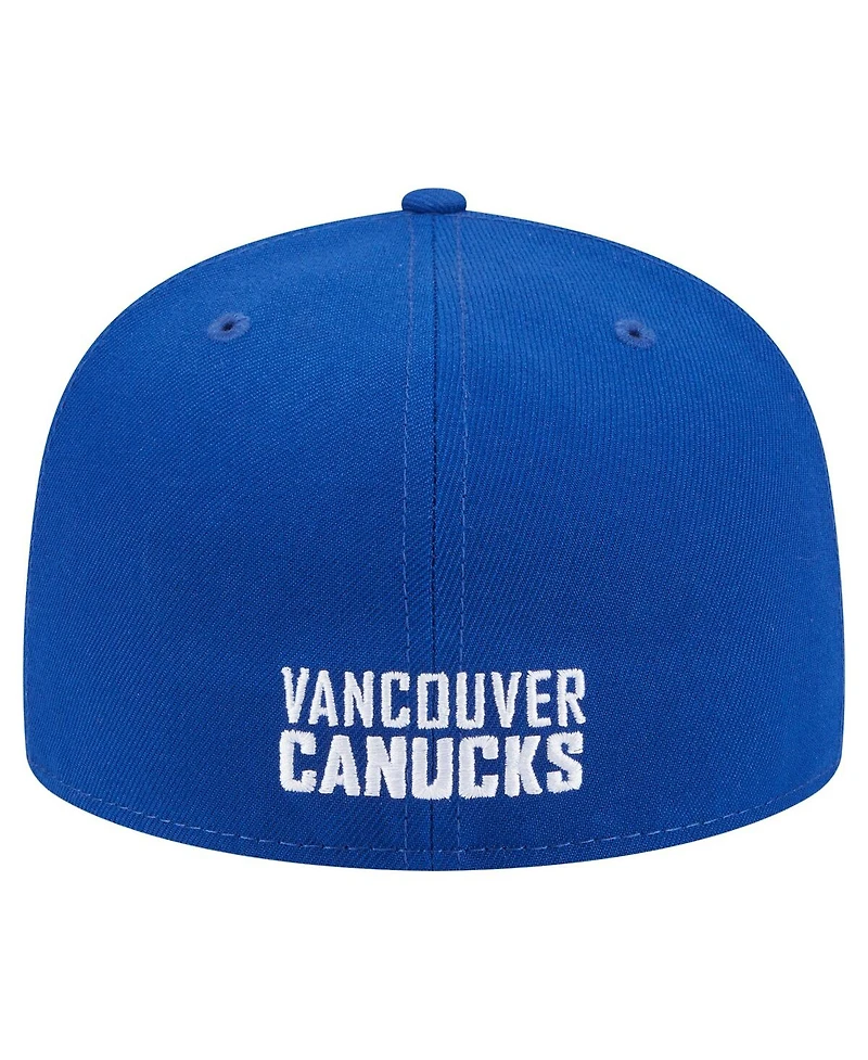 New Era Men's Blue Vancouver Canucks Deceptor 59FIFTY Fitted Hat