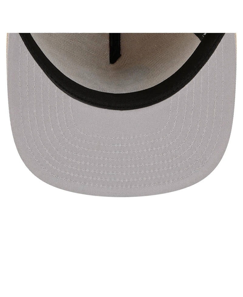 New Era Men's Light Beige Houston Texans Color Pack A-Frame 59FIFTY Fitted Hat