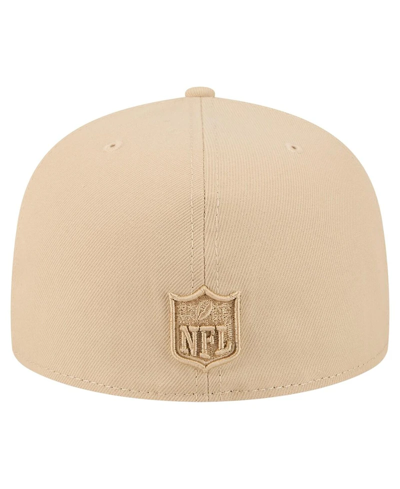 New Era Men's Light Beige Miami Dolphins Color Pack A-Frame 59FIFTY Fitted Hat