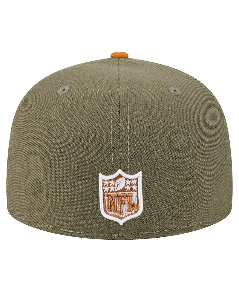 New Era Men's Olive/Brown Buffalo Bills Color Pack A-Frame 59FIFTY Fitted Hat
