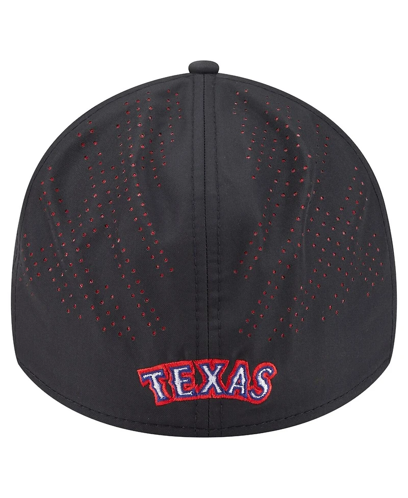 New Era Men's Black Texas Rangers Night 39THIRTY Flex Hat