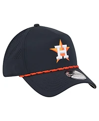 New Era Men's Navy Houston Astros 39THIRTY A-Frame Perforated Flex Hat