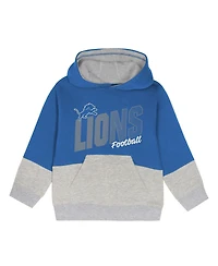 Outerstuff Toddler Blue Detroit Lions Lineman Fleece Hoodie and Pants Set
