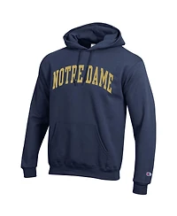Champion Men's Navy Notre Dame Fighting Irish Basic Arch Fleece Pullover Hoodie
