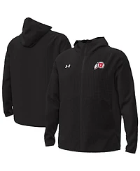 Under Armour Men's Black Utah Utes Unstoppable Raglan Full-Zip Jacket