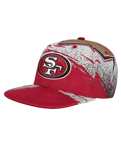 Outerstuff Big Boys and Girls Scarlet San Francisco 49ers Make Noise Adjustable Hat