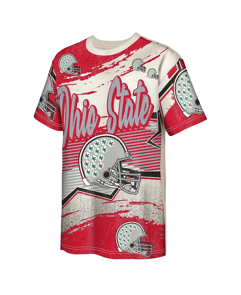 Outerstuff Big Boys and Girls Cream Ohio State Buckeyes Make Noise T-Shirt