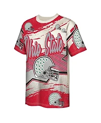 Outerstuff Big Boys and Girls Cream Ohio State Buckeyes Make Noise T-Shirt