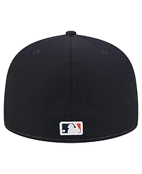 New Era Men's White/Navy Houston Astros Repeat 59FIFTY Fitted Hat
