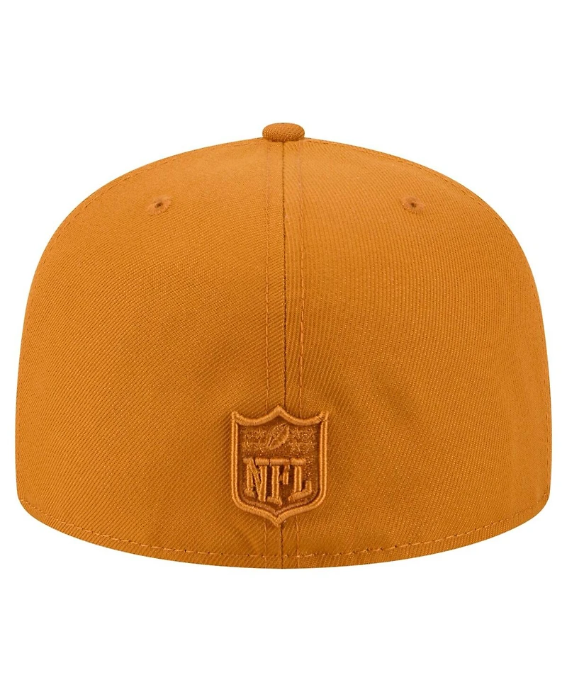 New Era Men's Brown Atlanta Falcons Color Pack A-Frame 59FIFTY Fitted Hat