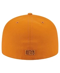 New Era Men's Orange Chicago Cubs Color Pack A-Frame 59FIFTY Fitted Hat