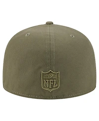 New Era Men's Olive Cincinnati Bengals Color Pack A-Frame 59FIFTY Fitted Hat